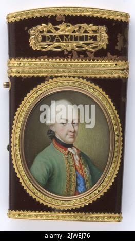 A) Ludwig X (1753-1830), Landgraf von Hessen-Darmstadt, od 1806 Ludwig i Grossherzog von Hessen, od 1816 von Hessen und bei Rhein; b) Luise Henriette von Hessen-Darmstadt (1761-1829), żona Ludwika I. unbekannt, Maler Stockfoto