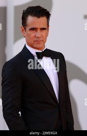 Italien, Lido di Venezia, 05. September 2022 2022 : Colin Farrell nimmt am 05. September 79. in Venedig, Italien, an den roten Teppichen der „Banshees of inisherin“ Teil. Foto © Ottavia Da Re/Sintesi/Alamy Live News Stockfoto