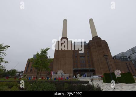 Blick auf das Battersea Power Station, London Stockfoto