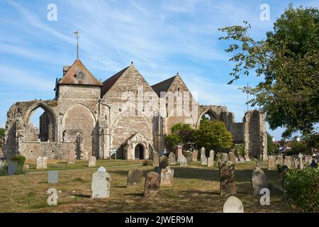 Die Kirche des heiligen Thomas des Märtyrers aus dem 13.. Jahrhundert in Winchelsea, East Sussex, Südostengland Stockfoto