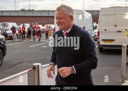 Chris Wilder Manager von Middlesbrough kommt vor dem Sky Bet Championship-Spiel Middlesbrough gegen Sunderland im Riverside Stadium, Middlesbrough, Großbritannien, 5.. September 2022 im Riverside Stadium an (Foto von James Heaton/Nachrichtenbilder) Stockfoto