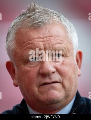 Middlesbrough, Großbritannien. 05. September 2022. Chris Wilder Manager von Middlesbrough während der Pitch-Inspektion vor dem Sky Bet Championship-Spiel Middlesbrough gegen Sunderland im Riverside Stadium, Middlesbrough, Großbritannien, 5.. September 2022 (Foto von James Heaton/News Images) in Middlesbrough, Großbritannien am 9/5/2022. (Foto von James Heaton/News Images/Sipa USA) Quelle: SIPA USA/Alamy Live News Stockfoto