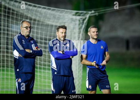 Zagreb, Kroatien. 05. September 2022. Zagreb, Kroatien, 05. September 2022, Cheftrainer von Dinamo Zagreb Ante Cacic wird beim letzten Training vor dem Spiel der UEFA Champions League Gruppe E gegen Chelsea am 05. September 2022 in Zagreb, Kroatien, gesehen. Foto: Slavko Midzor/PIXSELL Credit: Pixsell Foto- und Videoagentur/Alamy Live News Stockfoto