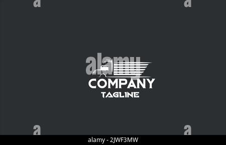 Vorlage mit minimalem LKW-Logo Stock Vektor