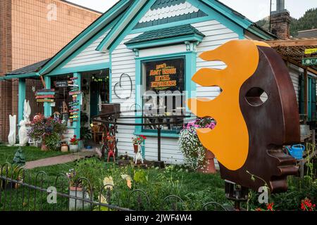 Aspen Emporium und Flying Circus, Aspen, Colorado, USA Stockfoto