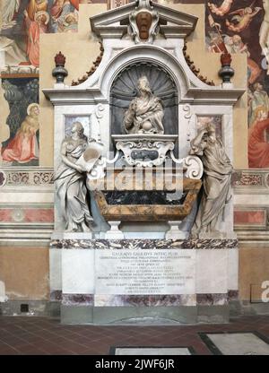 Grab von Galileo in Florenz Stockfoto