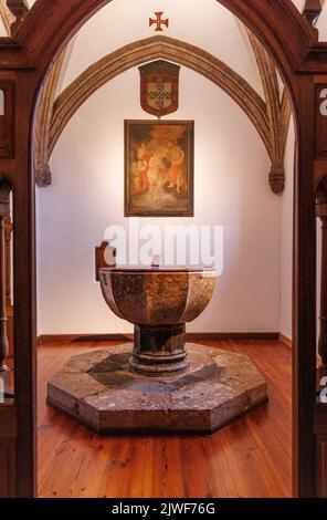 Taufkapelle in der Kathedrale unserer Lieben Frau von der Himmelfahrt, Funchal, Madeira, Portugal Stockfoto