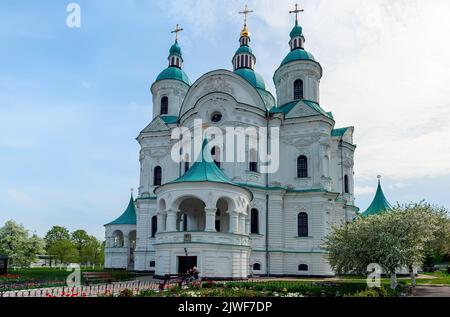 Die Geburtskirche der Heiligen Jungfrau in Kozelets, Ukraine Stockfoto