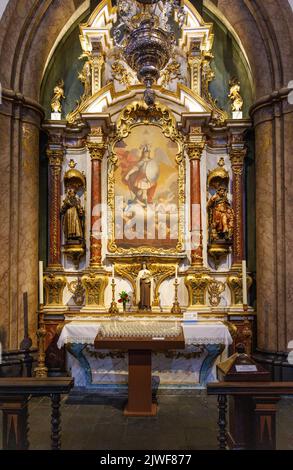 Alter of the Souls in der Kathedrale unserer Lieben Frau von der Himmelfahrt, Funchal, Madeira, Portugal Stockfoto