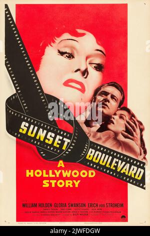 Sunset Boulevard (1950 Poster) Stockfoto