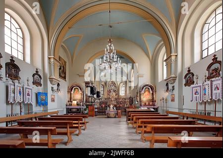 Das Innere der Muttergottes von Ewiger Hilfe ukrainische griechisch-katholische Kirche in Lviv, Ukraine Stockfoto