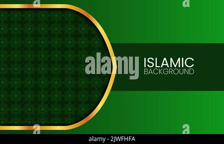 Eine Vektordarstellung eines islamischen Hintergrundes Stock Vektor