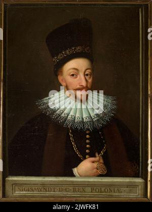 Porträt von Sigismund III. Vasa (1566–1632), König von Polen. nieznany malarz polski, Maler Stockfoto