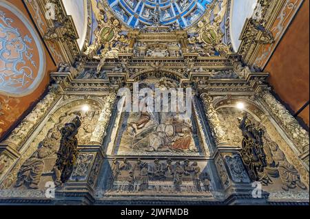 Altar der Boim-Kapelle, UNESCO-Weltkulturerbe, in Lemberg, Ukraine Stockfoto