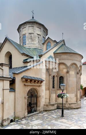 Alte armenische Kirche in Lviv Ukraine Stockfoto