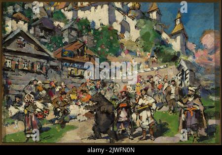 Mit Bären in Sibirien. Korovin, Konstantin Alekseevič (1861-1939), Maler Stockfoto