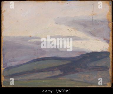 Submontane Landschaft. Rembowski, Jan (1879-1923), Maler Stockfoto