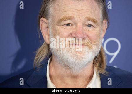 Lido Di Venezia, Italien. 05. September 2022. Brendan Gleeson nimmt am 05. September 2022 in Venedig, Italien, an der Fotoschau für die Banshees von Inisherin auf dem Internationalen Filmfestival von Venedig 79. Teil. © Foto: Cinzia Camela. Kredit: Unabhängige Fotoagentur/Alamy Live Nachrichten Stockfoto