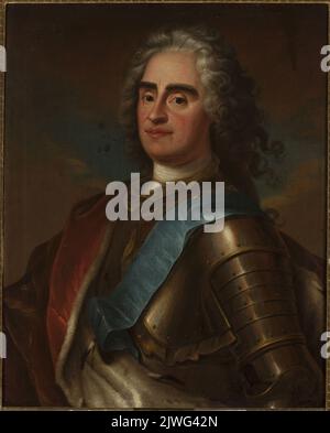 Porträt von August II. Dem Starken. Silvestre, Louis de (1675-1760 ; mł.), Maler Stockfoto