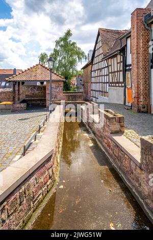 Historische Stadt Langen, Hessen, Deutschland Stockfoto