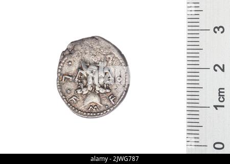 Denar. Furius Philus, M. (fl. 119 a.C.), Geldbeamter, Republika Rzymska, Emittent Stockfoto