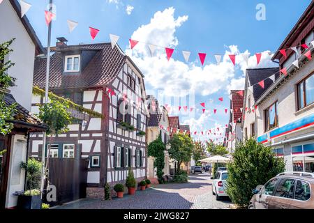 Historische Stadt Langen, Hessen, Deutschland Stockfoto