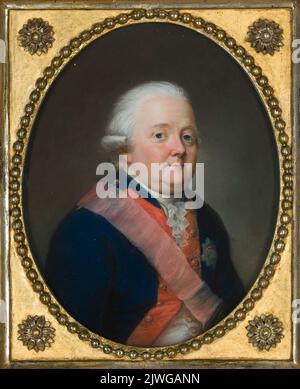 Porträt von Friedrich Adolph Riedersel, Baron von Eisenbach. Schröder, Johann Heinrich (1751-1812), Pastelist Stockfoto