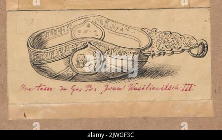 Container von Zar Iwan dem Schrecklichen. Lesser, Aleksander (1814-1884), Zeichner, Karikaturist Stockfoto