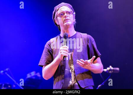 Verona, Italien. 5.. September 2022. Die italienische Sängerin Samuele Bersani tritt während ihrer Live-Konzerte in Verona, Teatro Romano für ihre Cinema Samuele-Tour 2022 auf.Quelle: Roberto Tommasini/Alamy Live News Stockfoto