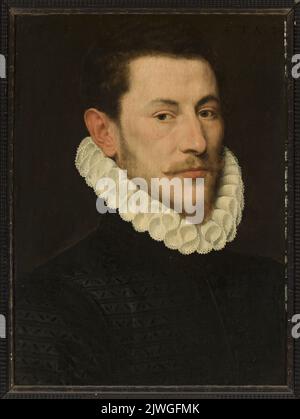 Porträt eines jungen Mannes. Key, Adriaen Thomasz. (Ca 1544 - nach 1589), Maler Stockfoto