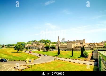 Blick über Avignon, Frankreich Stockfoto