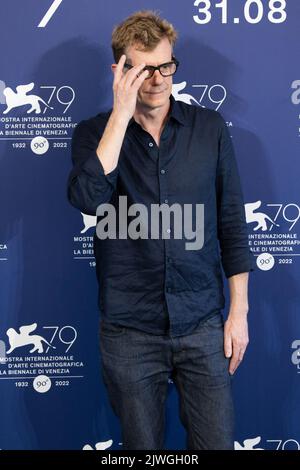 Lido Di Venezia, Italien. 05. September 2022. Graham Broadbent nimmt am 05. September 2022 in Venedig, Italien, an der Fotoschau für „die Banshees von Inisherin“ beim Internationalen Filmfestival von Venedig 79. Teil. © Foto: Cinzia Camela. Kredit: Unabhängige Fotoagentur/Alamy Live Nachrichten Stockfoto