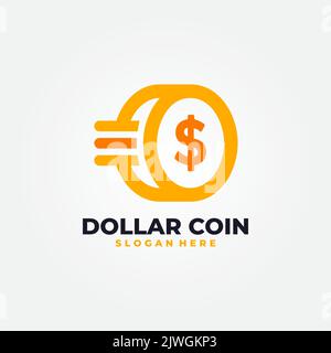 Vektor-Münze Logo-Kombination. Münzlogo - Geldlogo. Design Der Logo-Vorlage Für Creative Finance. Stock Vektor