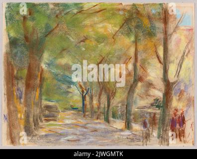 Columierstraße in Wannsee. Liebermann, Max (1847-1935), Zeichner, Karikaturist Stockfoto