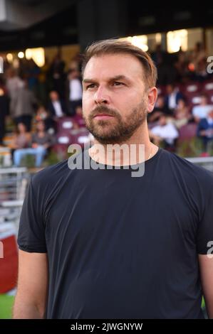 Salerno, Italien. 05. September 2022. Trainer Paolo Zanetti vom FC Empoli während der Serie Ein Spiel zwischen US Salernitana 1919 und FC Empoli im Stadio Arechi (Foto: Agostino Gemito/Pacific Press) Quelle: Pacific Press Media Production Corp./Alamy Live News Stockfoto