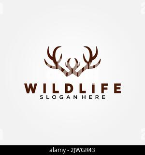 Wildlife Conservation Logo Vektor Template Design. Vektorgrafik. Stock Vektor