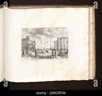Canal Grande zu Venedig. Küsel, Melchior I (1626-1683), Grafiker, Baur, Johann Wilhelm (1607-1642), Grafiker Stockfoto