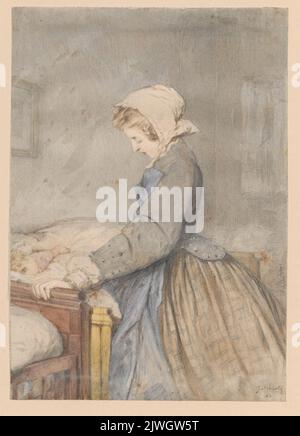 Mutter und Kind. Scholtz, Julius (1825-1893), Zeichner, Karikaturist Stockfoto