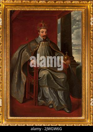 Porträt des Königs Sigismund III. Vasa (1566–1632). Lesser, Aleksander (1814-1884), Maler Stockfoto