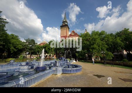 Hauptplatz von Subotica in Serbien Stockfoto