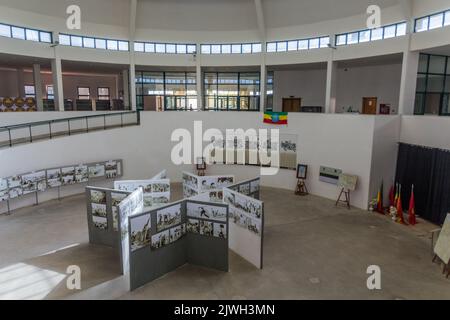 MEKELE, ÄTHIOPIEN - 27. MÄRZ 2019: Museum des Märtyrerdenkmals in Mekele, Äthiopien Stockfoto