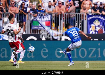 Mario Rigamonti Stadion, Brescia, Italien, 03. September 2022, Alexander Jallow (FC Brescia) beim Spiel Brescia Calcio gegen AC Perugia - Italienischer Fußball der Serie B Stockfoto