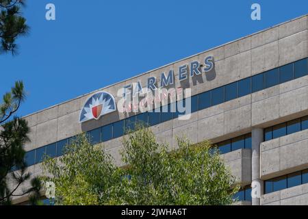 Farmers Insurance Hauptsitz in Woodland Hills, CA, USA. Stockfoto