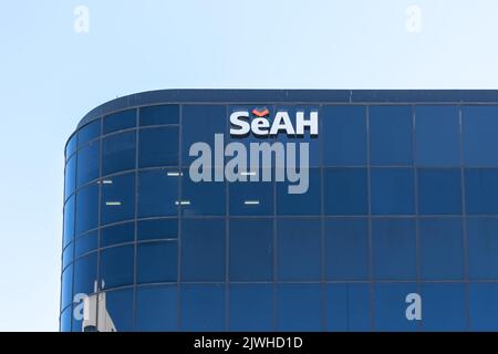 Irvine, Kalifornien, CA, USA – 10. Juli 2022: Seah Steel America Firmensitz in Irvine, Kalifornien, CA, USA. Stockfoto