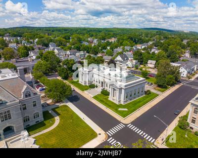 Die New Hampshire Historical Society ist die Organisation, die die Geschichte von New Hampshire in der Innenstadt von Concord neben dem State Capitol, State of NH, USA, speichert. Stockfoto