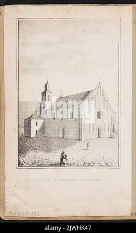 Nikolaikirche in Vilnius. Oziębłowski, Józef (Wilno ; Zakład litograficzny ; 1833-1863), Lithographie-atelie, Unbekannt, Grafiker Stockfoto