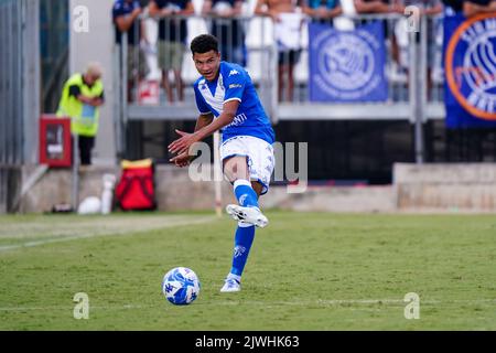 Mario Rigamonti Stadion, Brescia, Italien, 03. September 2022, Alexander Jallow (FC Brescia) beim Spiel Brescia Calcio gegen AC Perugia - Italienischer Fußball der Serie B Stockfoto