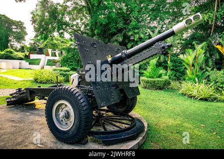 Fort Siloso ist Singapurs einzige gut erhaltene Küstenfestung, die als Teil der Verteidigung des Landes diente. Stockfoto