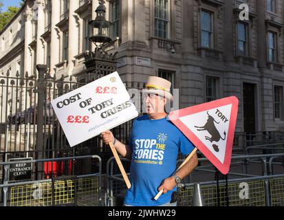 London großbritannien 5. September 2022 STEVE BRAY Old Side Downing Street Stockfoto