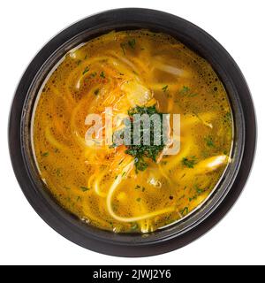 Huhn-Nudelsuppe Stockfoto